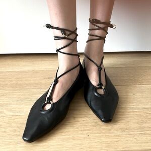 Ulla Johnson ballerina with tie - sz39 - Alexi Pointed Flat